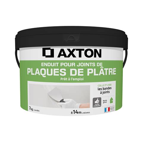 Enduit pour joint en pâte AXTON blanc 7 kg Leroy Merlin