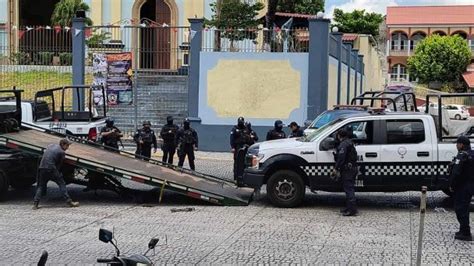 Fiscalía confirma detención de 9 policías de San Andrés Tuxtla tras