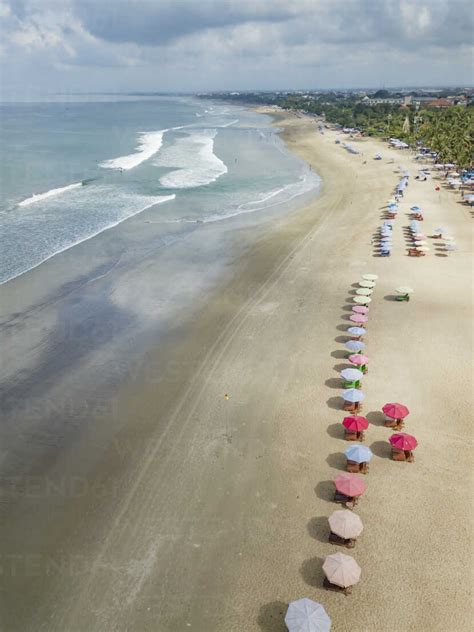 Bali Kuta Beach View To Ocean And Beach From Above Stock Photo