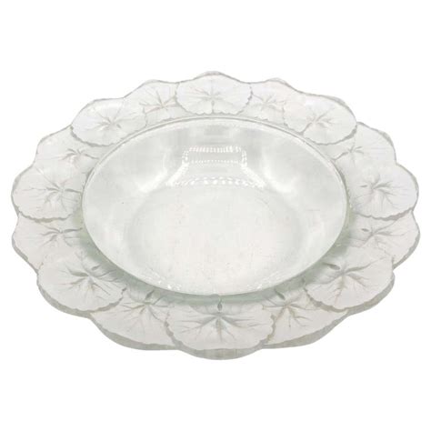 Mid Century Frosted Glass Bowl 75 For Sale On 1stdibs Decorative Bowls Vintage Frosted