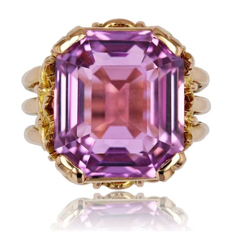 Proantic Bague Ancienne Kunzite