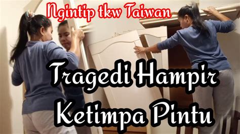 Ngintip TKW Taiwan Dikamar Ngobrak Ngabrik Lemari Baju Hampir