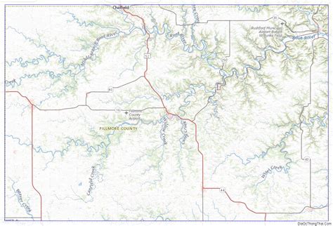 Map Of Fillmore County Minnesota A C Th Ng Th I