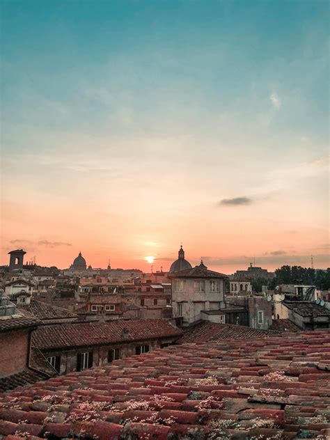 red tiled roof  stock photo