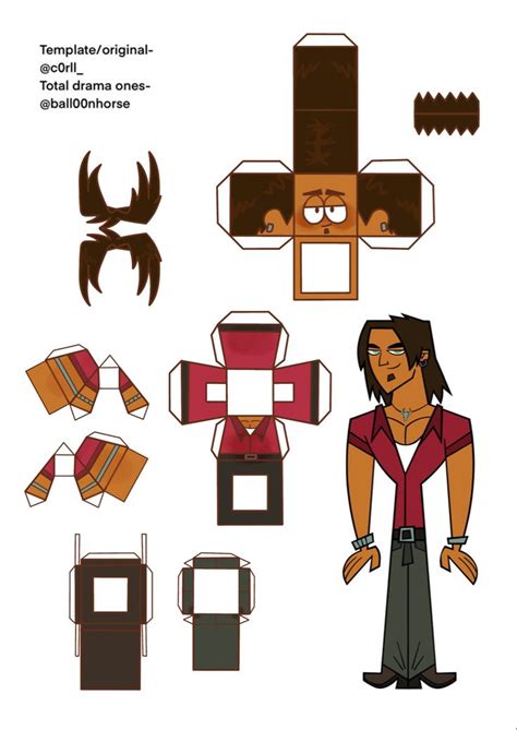 Alejandro Total Drama Paper Doll Craft