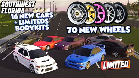 70 NEW WHEELS 16 NEW CARS BODYKITS MORE ROBLOX Southwest