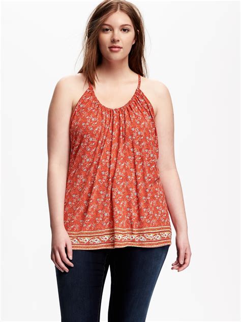 Relaxed Plus Size Suspended Neck Tank Old Navy