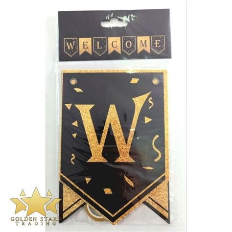 Welcome Party Banner – Golden Stars Trading