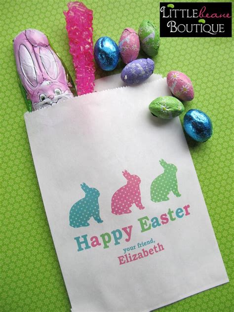 Easter Candy Bags Easter Favor Bags Easter Treat Bagseaster Etsy