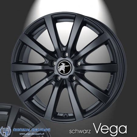 Musketier Citroën DS3 lichtmetalen velg Vega 6 5x16 mat zwart