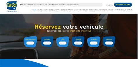 Cr Ation D Un Site Web Pour Une Agence De Location De Voiture Dans Le