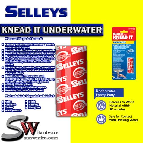 Selleys Knead It Underwater Epoxy Putty Gm Lazada