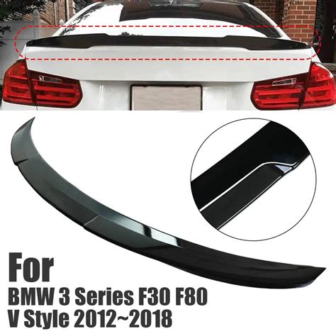 NEW 1Pcs Gloss Black Rear Trunk Spoiler Wing Boot Lip Spoilers