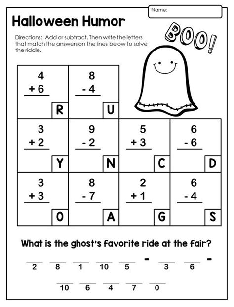 Halloween Math Activities Halloween Math Activities Halloween