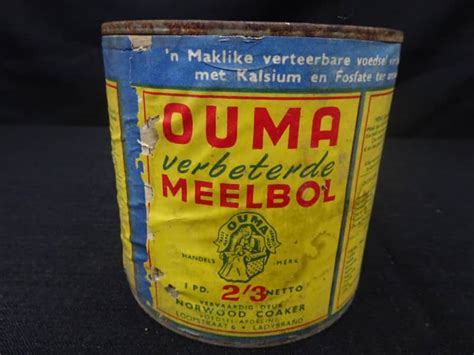 Other Kitchenalia Stunning Vintage Ouma Balanced Meelbol Tin