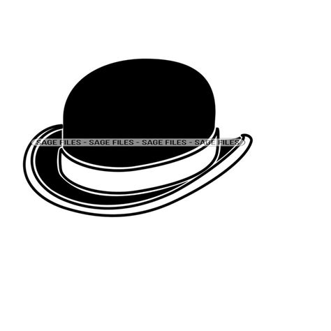 Bowler Hat Svg Hat Svg Bowler Hat Clipart Bowler Hat File Inspire