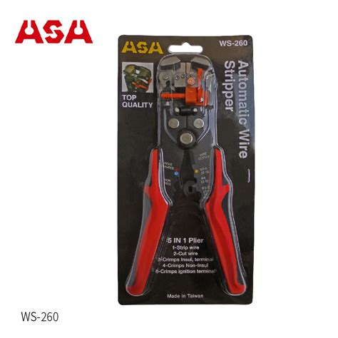 Asa【可調扭力自動剝線鉗 Ws 260】台灣製 剝線器 剝皮器 剝電纜 電纜剝皮刀 剪線鉗 工具鉗 － 松果購物