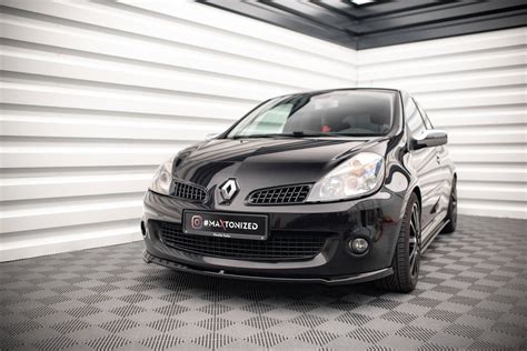 FRONT SPLITTER RENAULT CLIO III RS Gloss Black Our Offer Renault