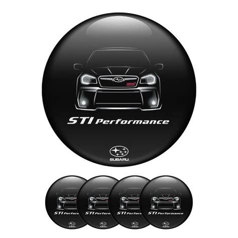 Subaru Domed Stickers Wheel Center Cap STI Performance Wheel Emblems