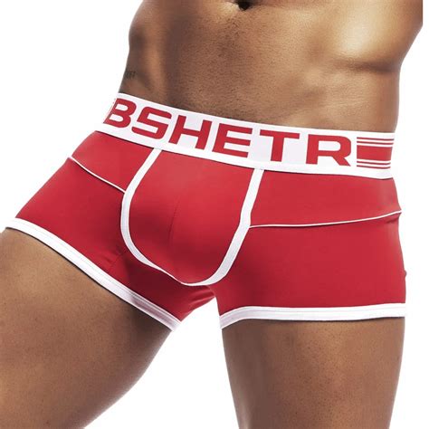 Bshetr Brand Boxers Male Underwear Men Breathable Mesh Mens Boxers