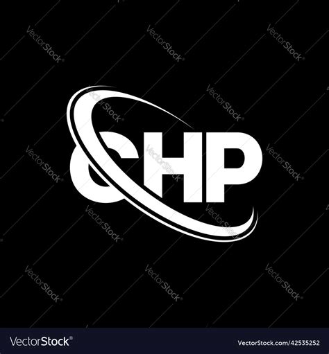 Chp logo letter design Royalty Free Vector Image