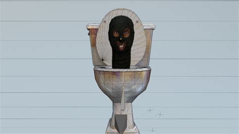 Skibidi Toilet Mask Toilet Man 3d Model Rigged Cgtrader