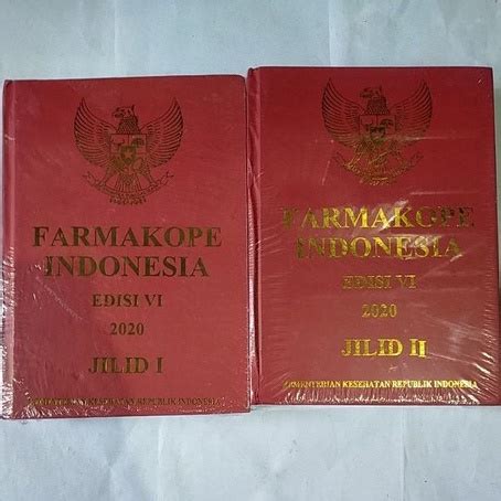 Jual BUKU FARMAKOPE EDISI 6 JILID 1 DAN 2 TERBARU 2020 BUKU FARMAKOPE