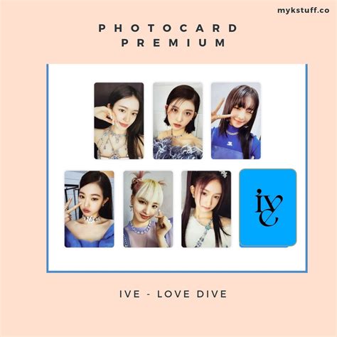 Jual Photocard Premium Ive Love Dive 2 Sisi Shopee Indonesia