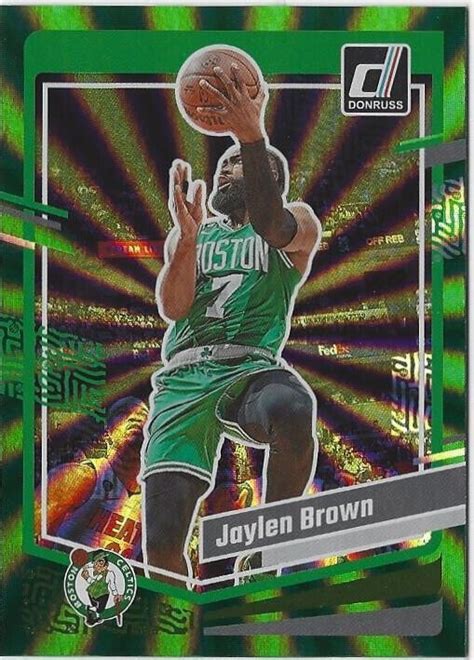 2023 24 Donruss Holo Green Laser 128 Jaylen Brown PWE EBay