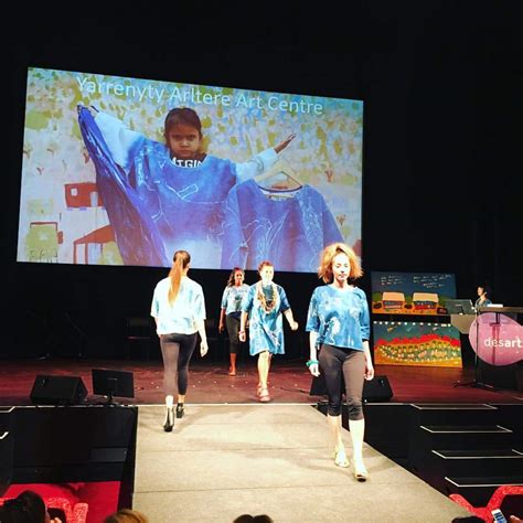 Fashion Parade at Desert Mob Symposium, Alice Springs - Ikuntji Artists