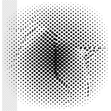 Premium Psd Halftone Dot Pattern Isolated