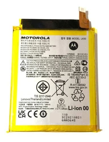 Bateria Original Moto G 60s Xt2133 Lk50 Nova Envio Já Parcelamento