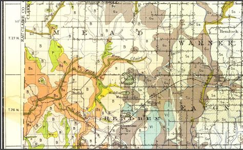 Nw Clark County Wisconsin 1915 Plat Map