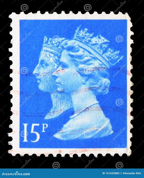 Postage Stamp Printed In United Kingdom Shows Queen Victoria And Queen