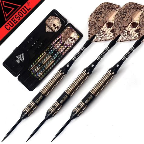 New Cuesoul 23g 25g 27g Professional Steel Tip Darts Black Dart Body