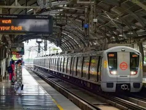 Delhi Metro Blue Line Service Faces Delay After Passenger Jumps On