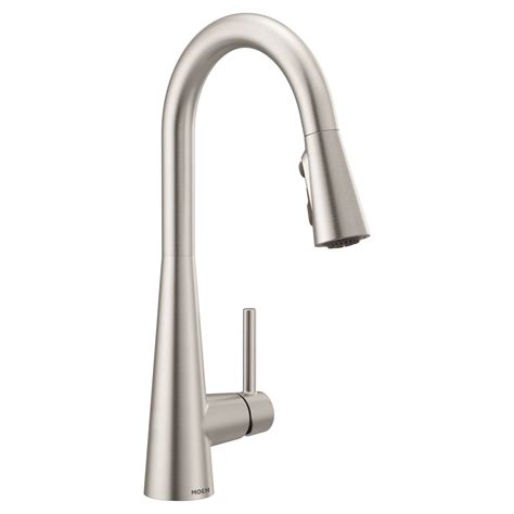 Buy Moen Sleek Spot Resist Stainless One Handle High Arc Pulldown