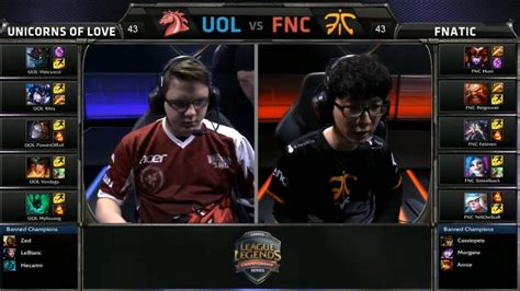 Eu Lcs Fnc Vs Uol Game Highlights Eu Lcs Spring Playoffs Finals