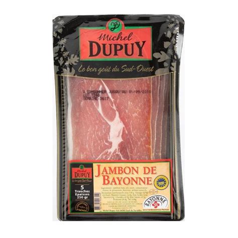 Jambon De Bayonne Tranches Paisses Michel Dupuy Le Paquet De