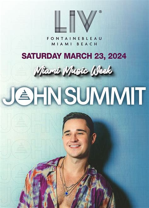 John Summit Tickets at LIV in Miami Beach by LIV | Tixr