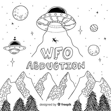 Alien Abduction Drawing Images - Free Download on Freepik