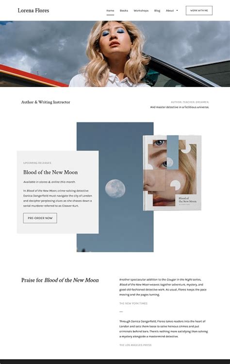 Author Website Templates