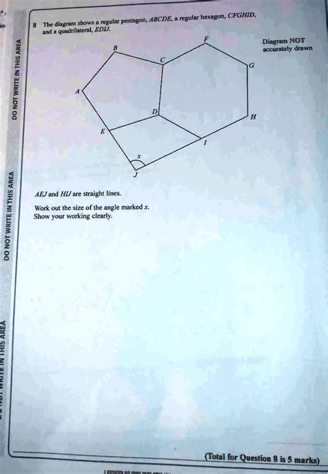 Solved Abcde Fegular Hexagon Cfghid The Diagram Shows Rgular