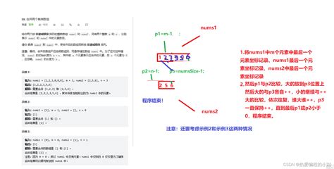 每天一道leetcode——合并两个有序数组 Csdn博客