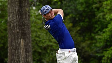 Lucas Bjerregaard Of Denmark Hits His Tee Shot On Hole No During The