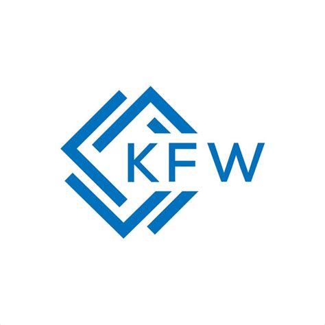 KFW letter logo design on white background. KFW creative circle letter logo concept. KFW letter ...