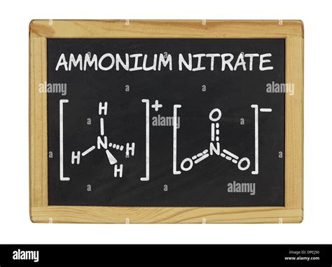 Chemical Formula Of Ammonium Nitrate Stock Photo Alamy