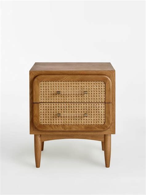 Oscar Cane Oak Bedside Table Soho Home