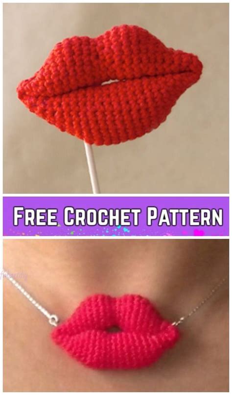 Amigurumi Lips Free Crochet Patterns Free Crochet Pattern Crochet