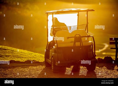 Golf course sunset Stock Photo - Alamy